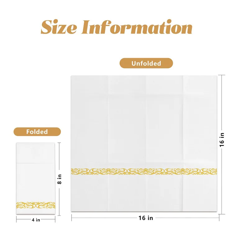 High Wet and Dry Strength Dust-Free Paper Napkins